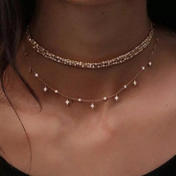 Nikkiwallflower Jewelry - *Claudia* Layered Gold Necklace